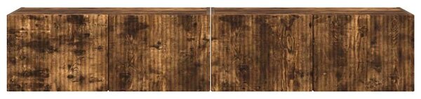 VidaXL TV Fali Szekrény 2 pcs Füstölt tölgy 78,5 x 31 x 29,5 cm