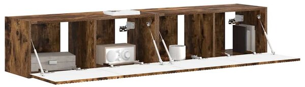 VidaXL TV Fali Szekrény 2 pcs Füstölt tölgy 78,5 x 31 x 29,5 cm