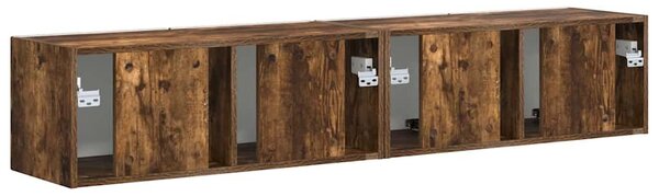 VidaXL TV Fali Szekrény 2 pcs Füstölt tölgy 78,5 x 31 x 29,5 cm
