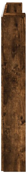 VidaXL Fejtámla polcokkal Füstölt tölgy 180 x 16,5 x 103,5 cm Faanyag