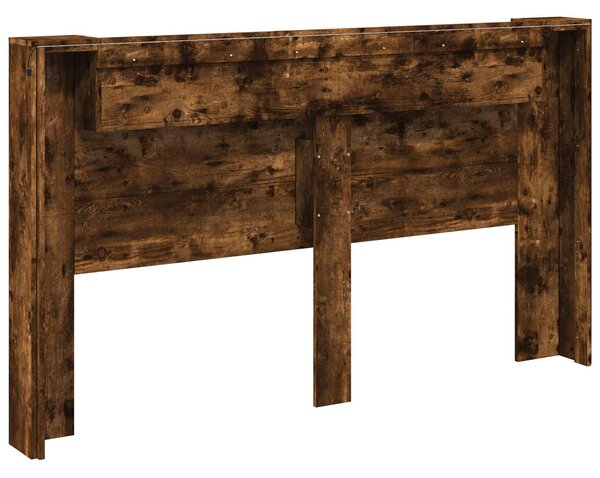 VidaXL Fejtámla polcokkal Füstölt tölgy 180 x 16,5 x 103,5 cm Faanyag