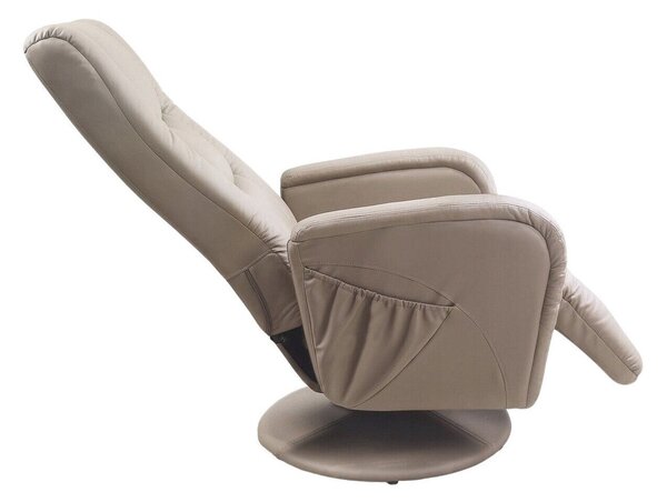 Relax fotel Houston 493, Öko-bőr, 85x68x85cm, Cappuccino