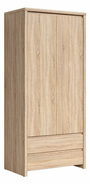 Gardróbszekrény Nolroma 117, Laminált forgácslap, 201x90x56cm, Sonoma tölgy