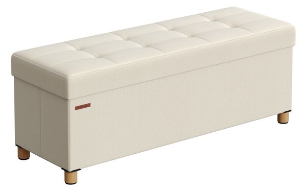 Bancuta hol cufar cu depozitare Melisa Crem 110x38x40 cm