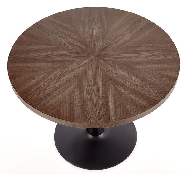 Asztal Houston 894, 75cm, Fekete, Dió