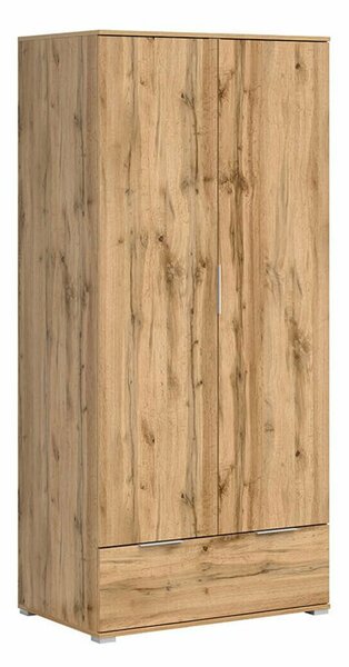 Gardróbszekrény Tivetra 111, Laminált forgácslap, 195x91x57cm, Wotan tölgy