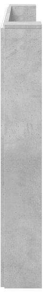 VidaXL Fejtámla polcokkal Beton Szürke 180 x 16,5 x 103,5 cm Faanyag