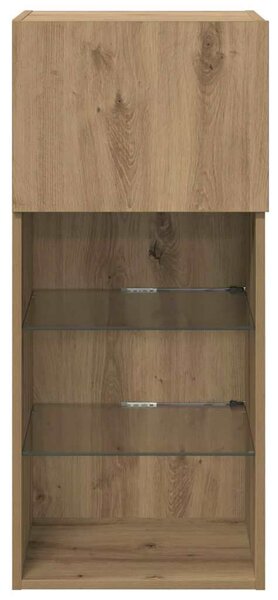 VidaXL Fali TV szekrények 2 pcs Artisan tölgy 40,5 x 30 x 90 cm