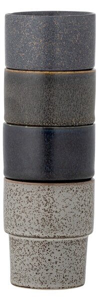 Barna kőedény eszpresszó csésze szett 4 db-os 150 ml Ewan – Bloomingville