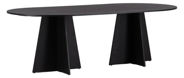 Asztal Dallas 4640, 76x115cm, Fekete