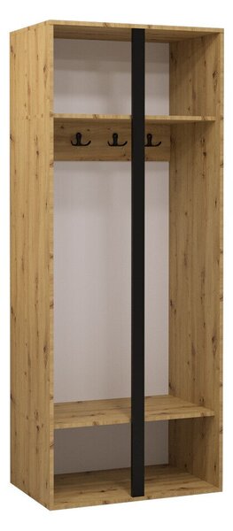 Gardróbszekrény Pinis I, Laminált forgácslap, 186x74x44cm, Fehér