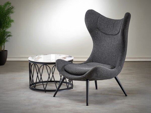 Fotel Houston 1359, Kárpit, 106x77x80cm, Antracit, Fekete