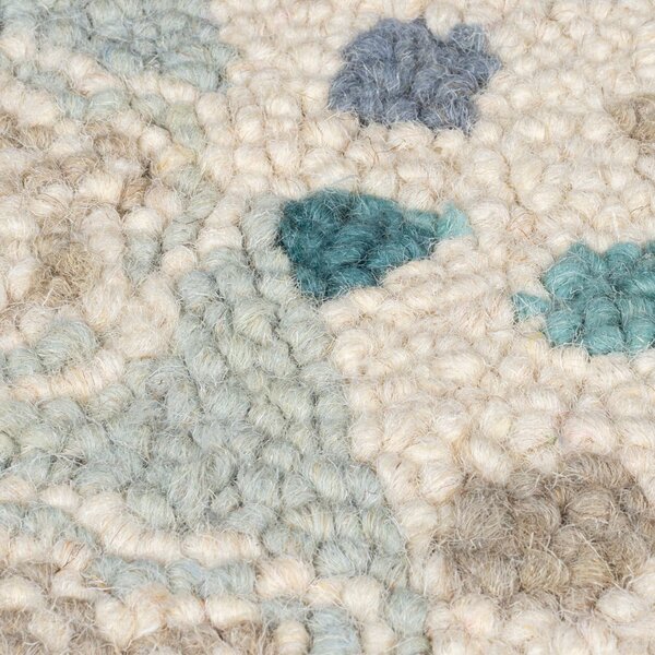 Kék-bézs kézi szövésű gyapjú szőnyeg 120x170 cm Eloise Patchwork – Flair Rugs