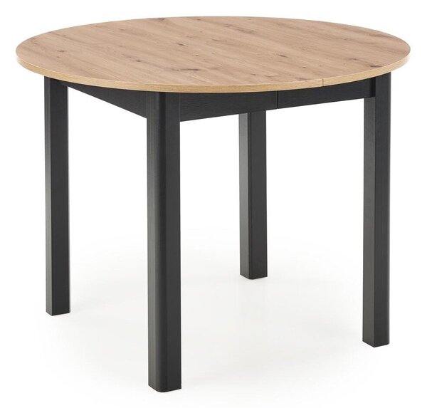 Asztal Houston 961, 76cm, Artisan tölgy, Fekete