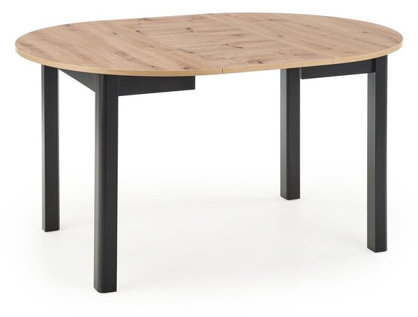 Asztal Houston 961, 76cm, Artisan tölgy, Fekete