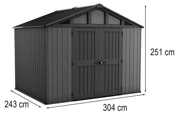 Stronghold 10x8 műanyag kerti ház