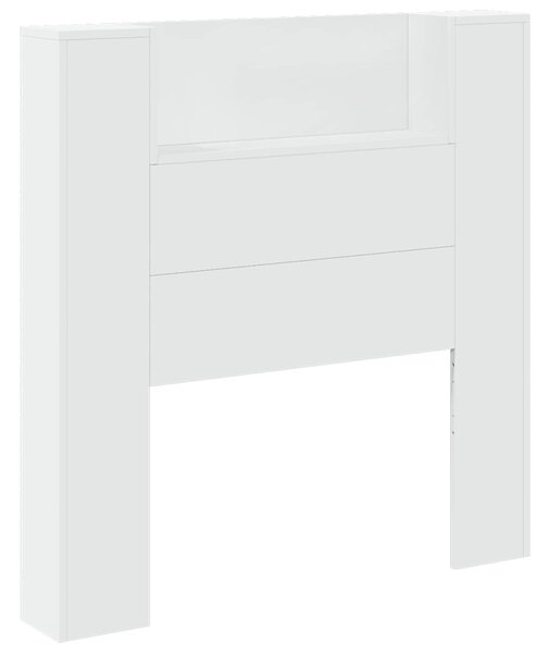 VidaXL Fejtámla LED -es lámpákkal Fehér 100 x 16,5 x 103,5 cm Faanyag