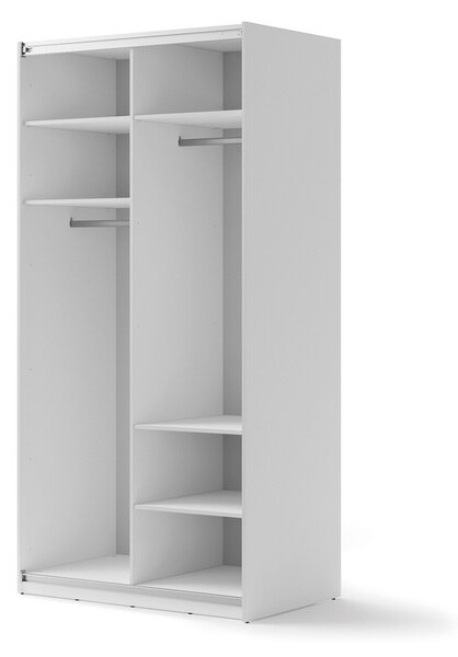 Gardróbszekrény Fresno 132, Laminált forgácslap, 235x120x71cm, Fehér