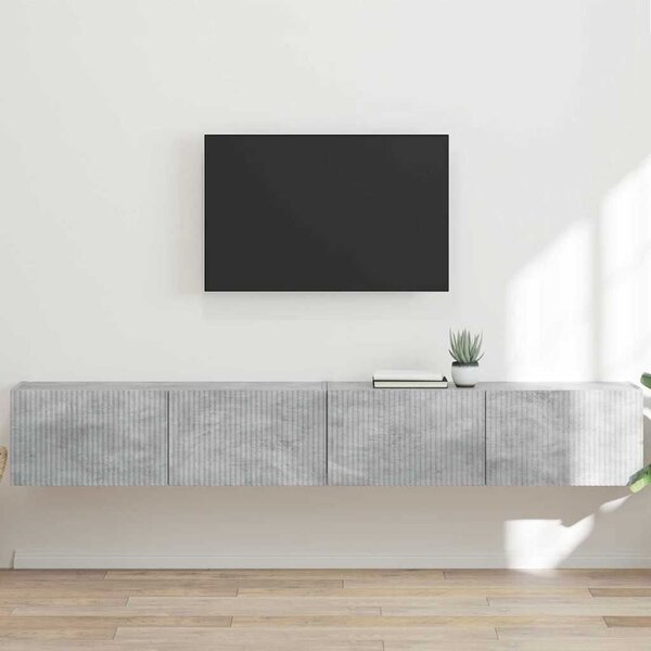 VidaXL TV Fali Szekrény 2 pcs Beton 98 x 31 x 29,5 cm Faanyag