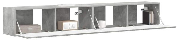 VidaXL TV Fali Szekrény 2 pcs Beton 98 x 31 x 29,5 cm Faanyag