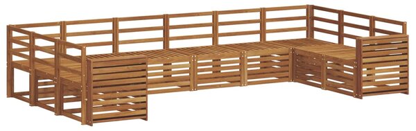 VidaXL Szegmentált kanapé szett 10 pcs Természetes