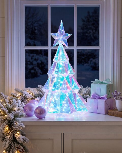 LED dekoráció UNUKA 40 cm Karácsonyfa Színes