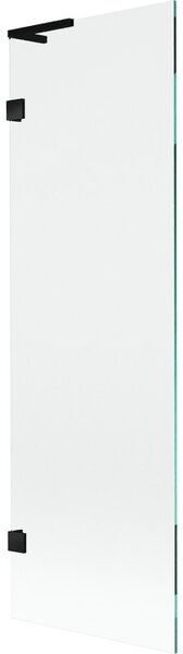 Mexen, Mexen Lunar L 1 szárnyú kádparaván 60 x 150 cm, átlátszó, fekete - 897L-060-000-70-00
