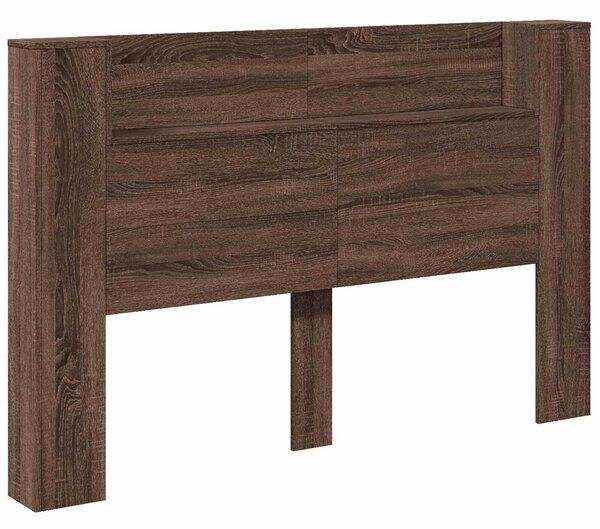 VidaXL Fejtámla polcokkal Barna Tölgy 160 x 16,5 x 103,5 cm Faanyag