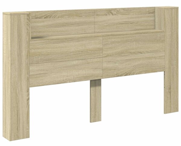 VidaXL Fejtámla polcokkal Sonoma tölgy 180 x 16,5 x 103,5 cm Faanyag
