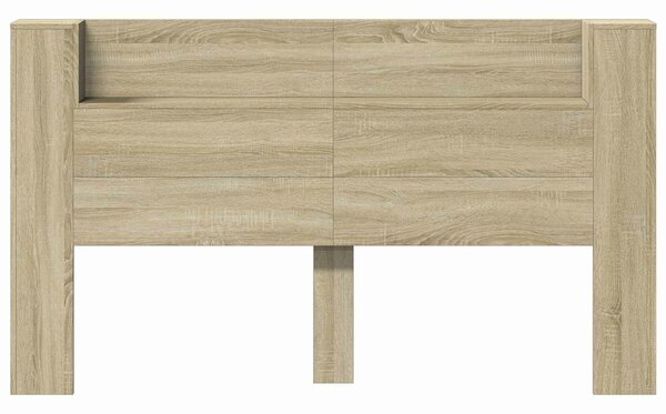 VidaXL Fejtámla polcokkal Sonoma tölgy 180 x 16,5 x 103,5 cm Faanyag