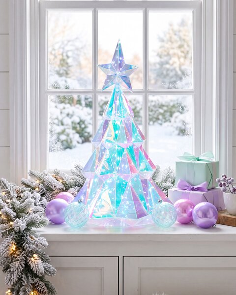 LED dekoráció UNUKA 40 cm Karácsonyfa Színes