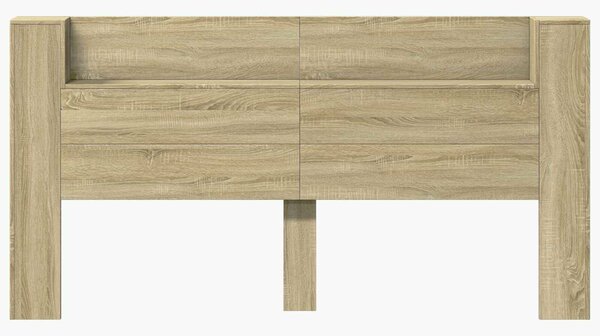 VidaXL Fejtámla polcokkal Sonoma tölgy 200 x 16,5 x 103,5 cm Faanyag