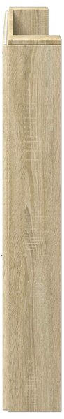 VidaXL Fejtámla polcokkal Sonoma tölgy 200 x 16,5 x 103,5 cm Faanyag