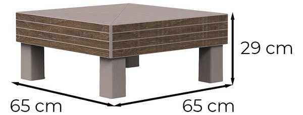 Elements Signature asztal párna nélkül dió