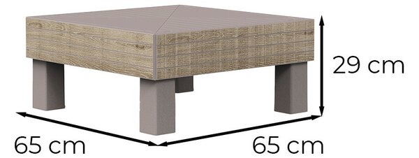 Elements Signature asztal párna nélkül kőris