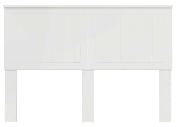 VidaXL Fejtámla fejtámlával Fényes Fehér 140 cm Faanyag