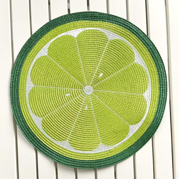 Lime mintás alátét - kerek
