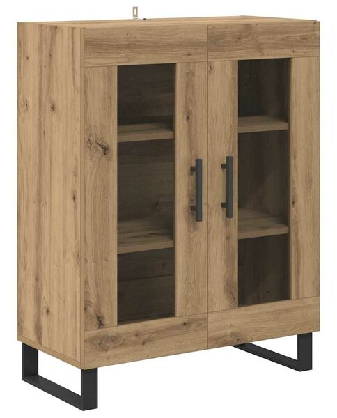 VidaXL Széf Artisan tölgy 69,5 x 34 x 90 cm Szerelt Fa