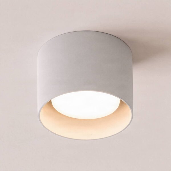 Ideal lux Ideal Lux lefelé irányuló lámpa Spike Round, fehér, alumínium, Ø 10 cm, Fehér / opál, Nappali / Étkező, Alumínium, Modern