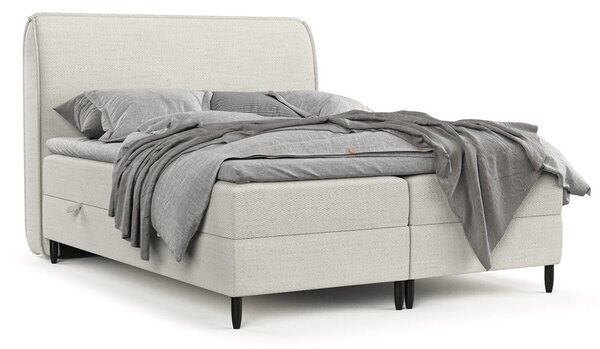 Krémszínű ágyneműtartós boxspring ágy 160x200 cm Melba – Maison de Rêve