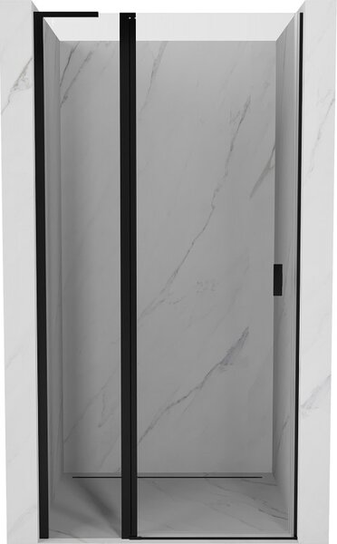 Mexen, Mexen Mist L Forgóajtó zuhanykabinhoz 90 cm, átlátszó, fekete - 8A4L-090-000-70-00