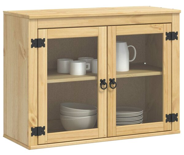 VidaXL Cabinet SKI Mézes Barna 80 x 32 x 60 cm Tömör fenyőfa