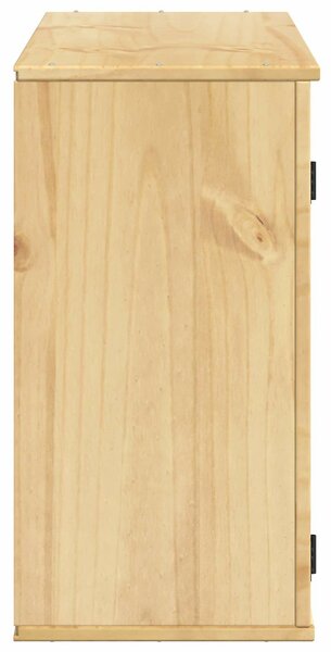 VidaXL Cabinet SKI Mézes Barna 80 x 32 x 60 cm Tömör fenyőfa