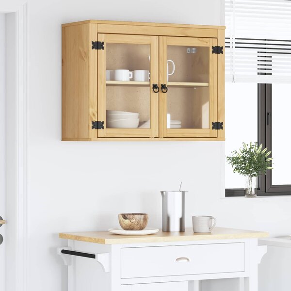VidaXL Cabinet SKI Mézes Barna 80 x 32 x 60 cm Tömör fenyőfa