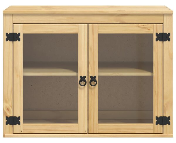 VidaXL Cabinet SKI Mézes Barna 80 x 32 x 60 cm Tömör fenyőfa