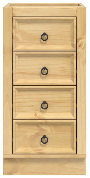 VidaXL Cabinet fiókkal tárolóval Méz 40 x 46 x 81,5 cm Tömör fenyőfa