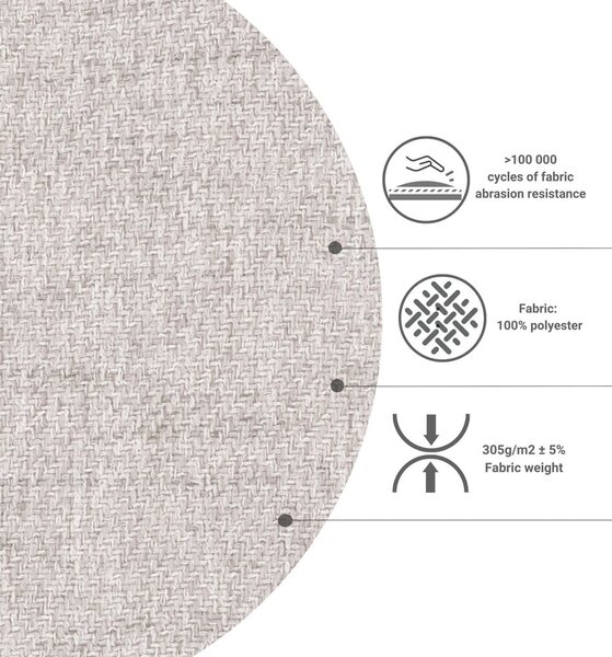 Bézs-natúr színű ágyneműtartós boxspring ágy 160x200 cm Faro – Maison de Rêve