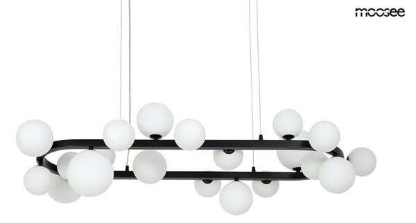 MOOSEE Alure Oval 120 Modern Függőlámpa Fekete-Tejfehér