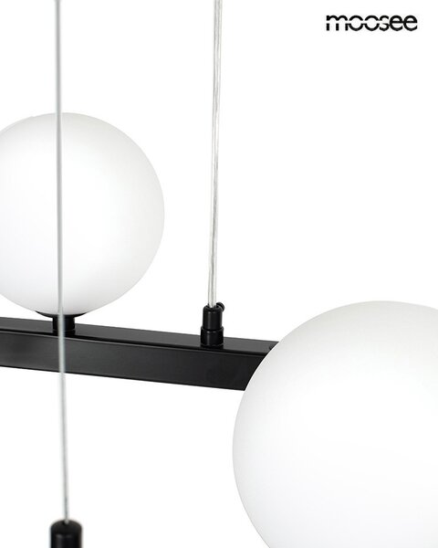 MOOSEE Alure Oval 120 Modern Függőlámpa Fekete-Tejfehér