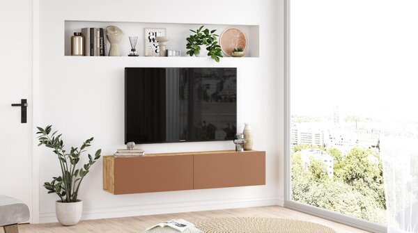 TV asztal/Szekrény France 10 (atlanti fenyő + tégla)